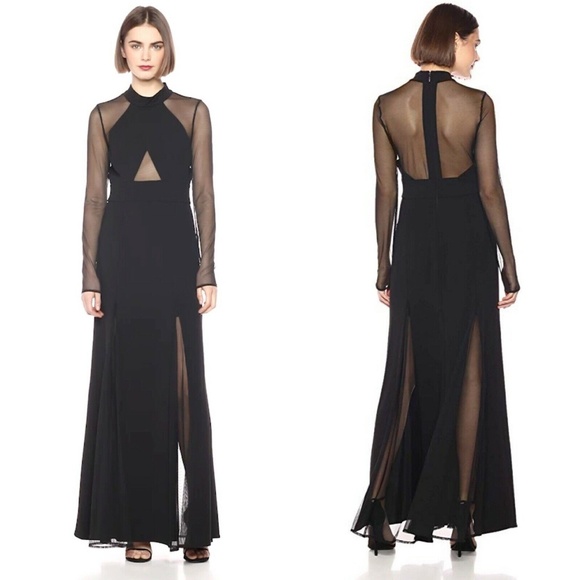 BCBGMaxAzria Dresses & Skirts - BCBGMax Azria Ellena Knit Cross Front Dress Black